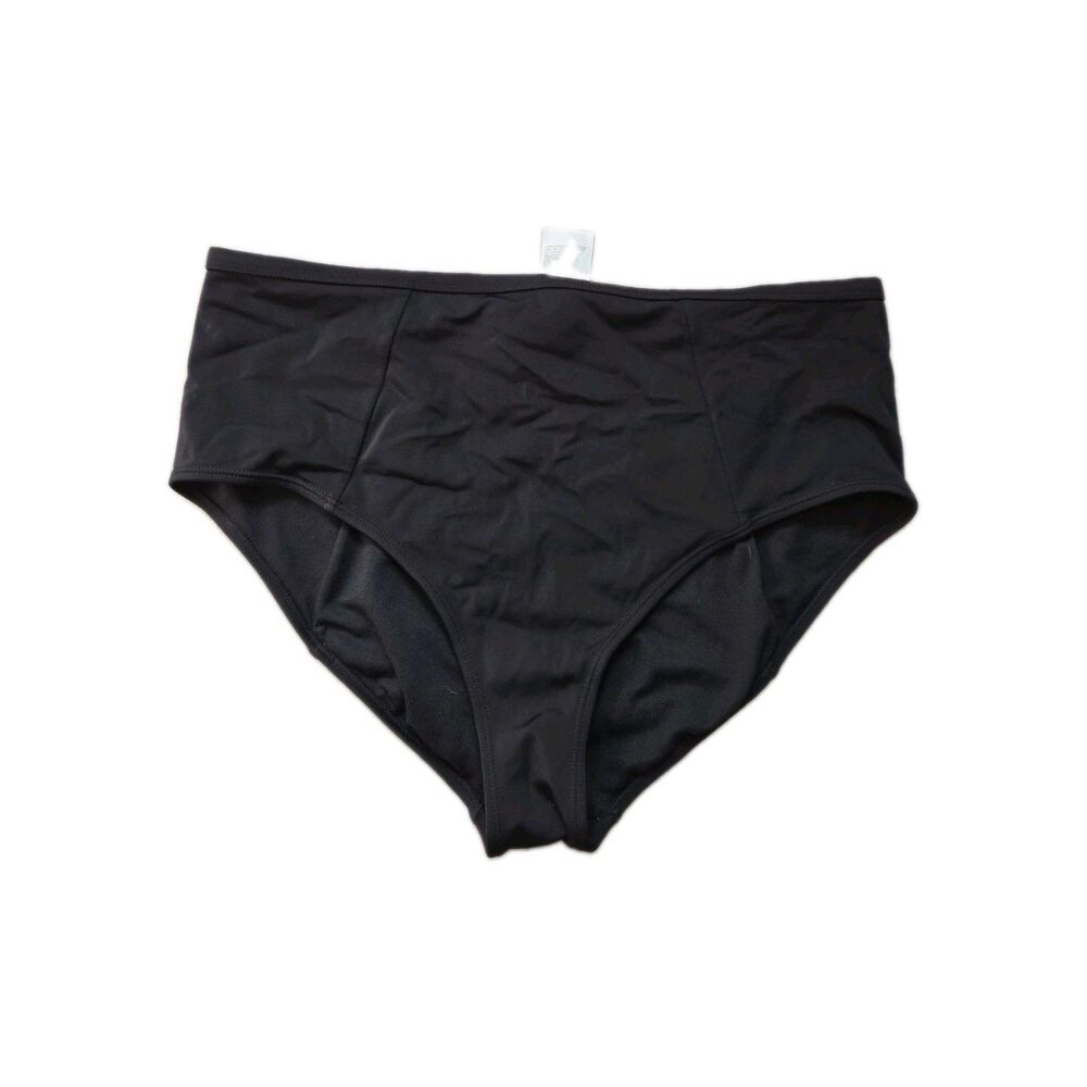 Nike Black High Waisted Full Coverage Bikini Bottom Swimwear Size XL EUC